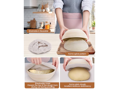 Корзины для расстойки закваски, корзина из ротанга с куполом для расстойки теста